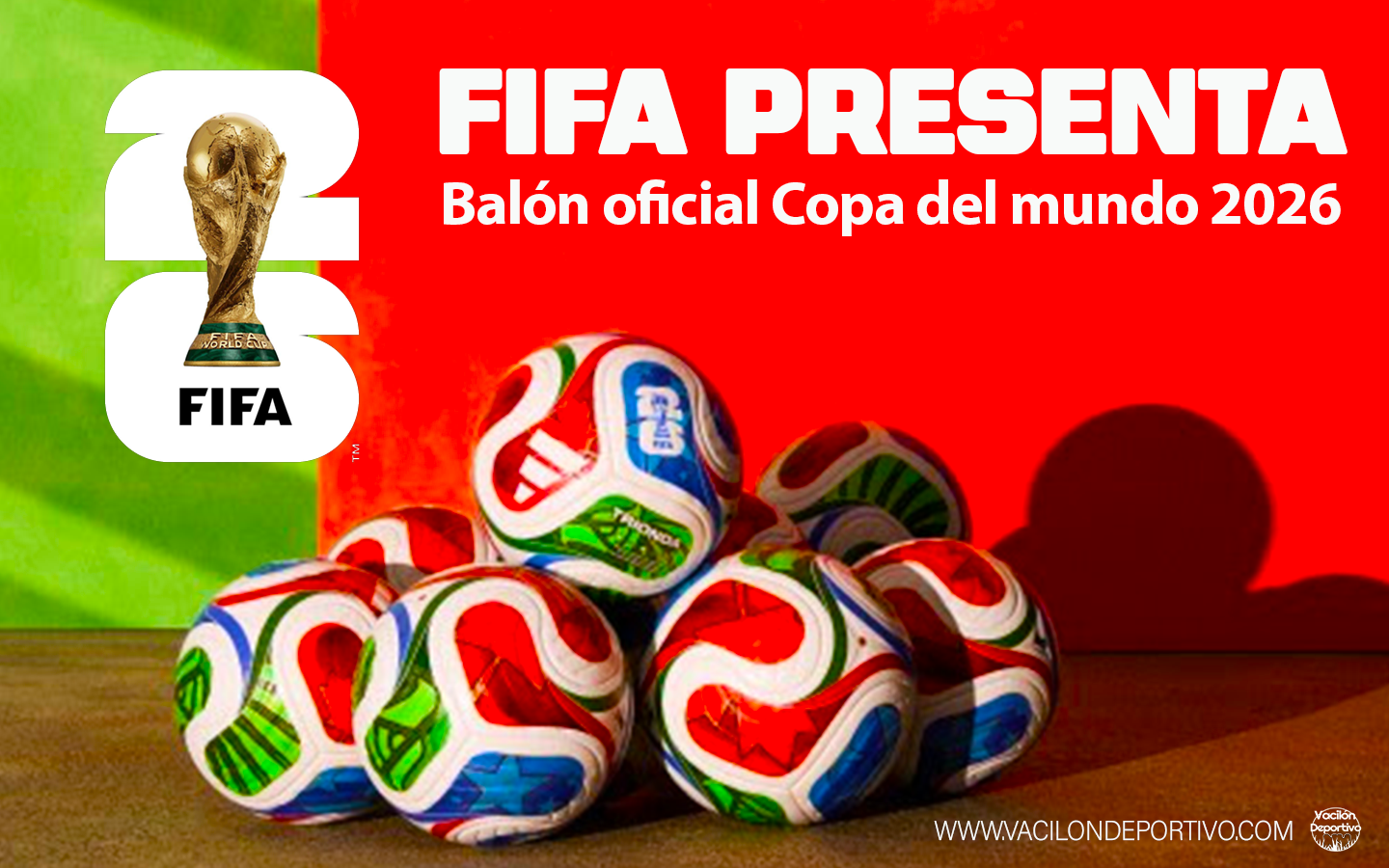FIFA presenta balón oficial de la Copa del Mundo 2026